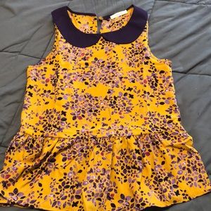 Purple and mustard ModCloth top. Never worn.